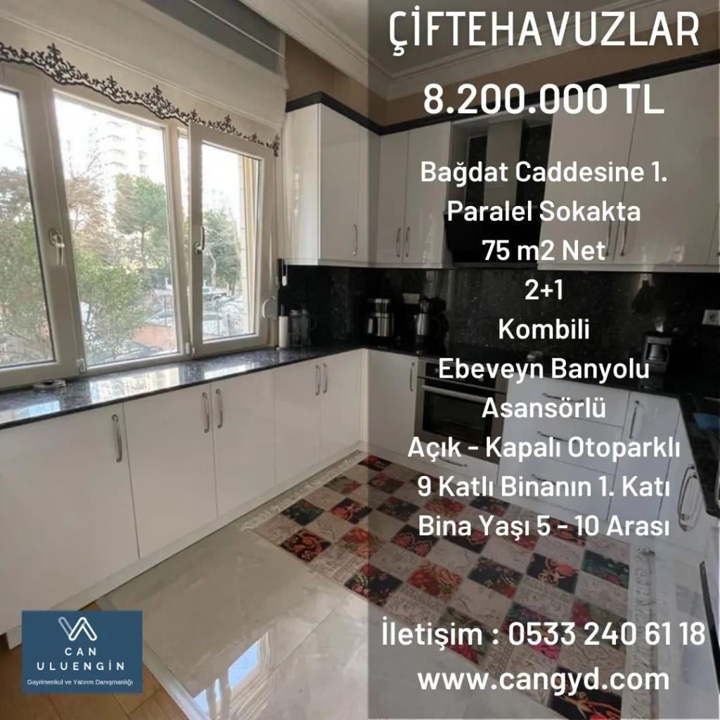 Çiftehavuzlar Bağdat Caddesine 1. Paralelde 2+1