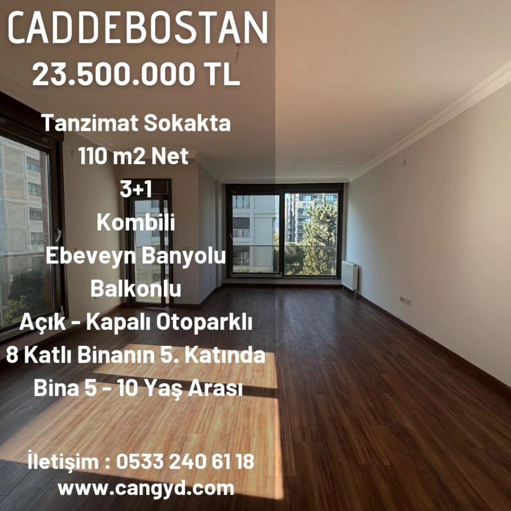Caddebostan Tanzimat Sokak'ta 110 m2 Net Satılık Daire