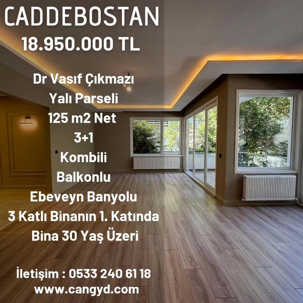 Caddebostan Dr Vasıf Çıkmazı'nda 125 m2 Net Satılık Daire