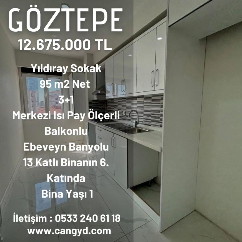 Göztepe Yıldıray Sokak'ta 95 m2 Satılık Daire