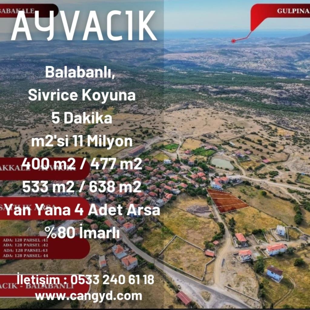 Ayvacık'ta Satılık Arsa
